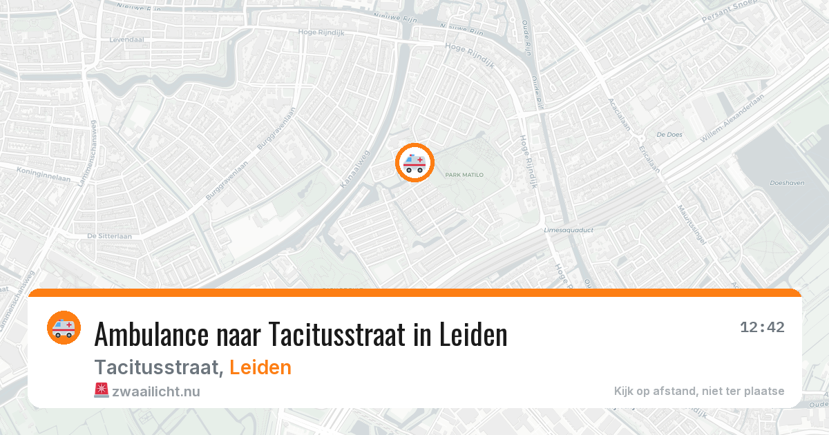 Ambulance naar Tacitusstraat in Leiden — 17 feb 2026