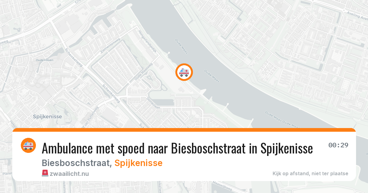Ambulance met spoed naar Biesboschstraat in Spijkenisse — 1 jun 2026