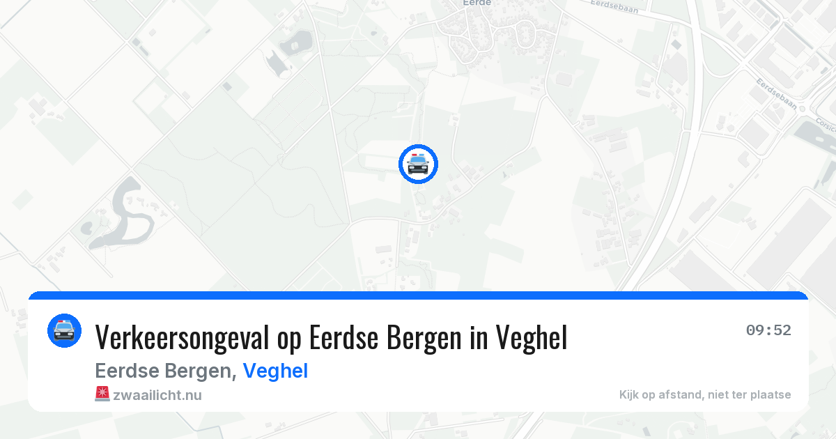 Verkeersongeval op Eerdse Bergen in Veghel — 13 jul 2026
