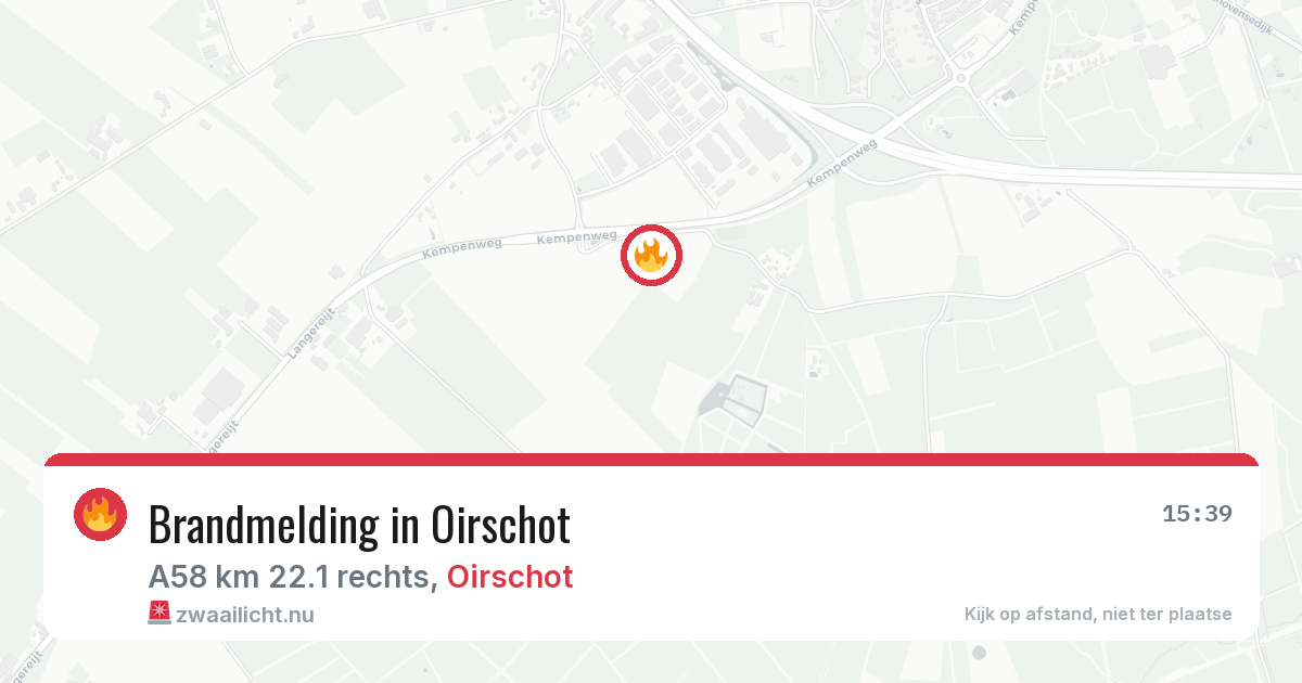 Brandmelding in Oirschot — 23 mrt 2026