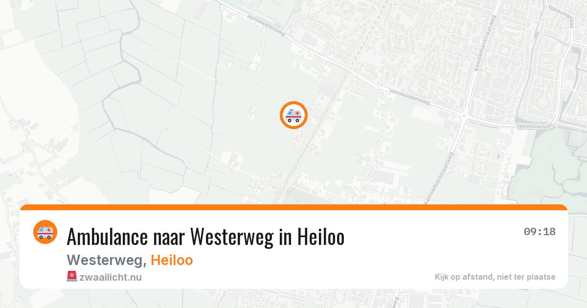 Ambulance naar Westerweg in Heiloo — 20 jul 2026