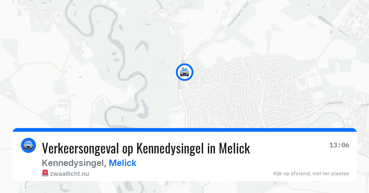 Verkeersongeval op Kennedysingel in Melick — 11 apr 2026