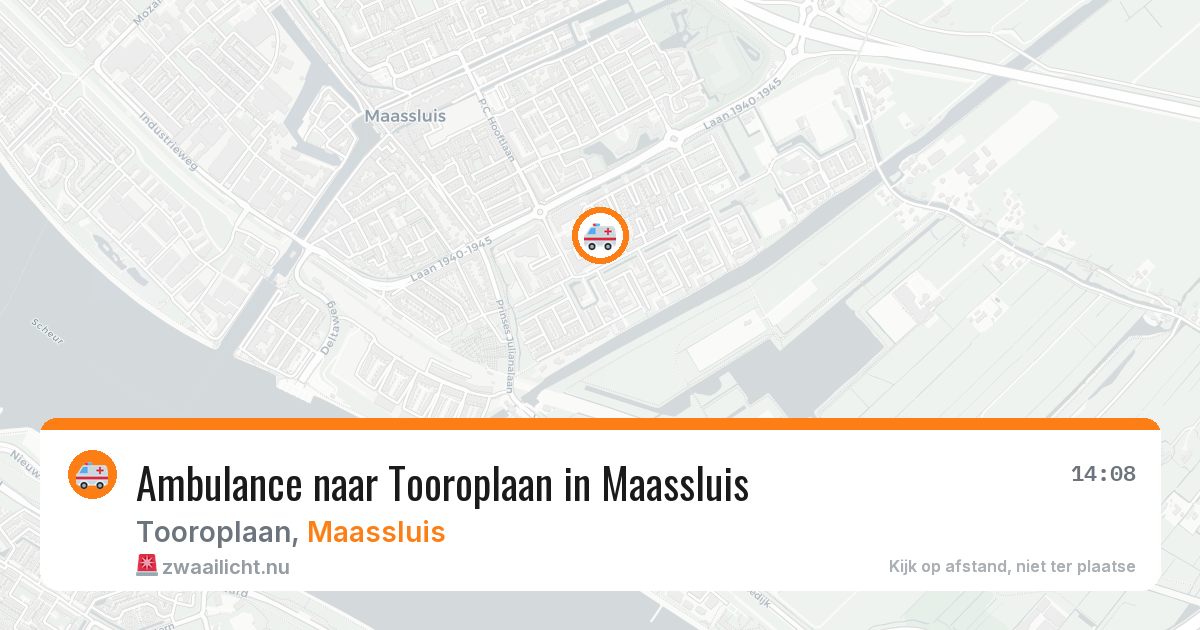 Ambulance naar Tooroplaan in Maassluis — 26 jul 2026
