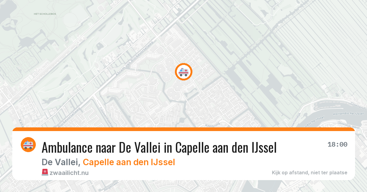 Ambulance naar De Vallei in Capelle aan den IJssel — 12 mei 2026