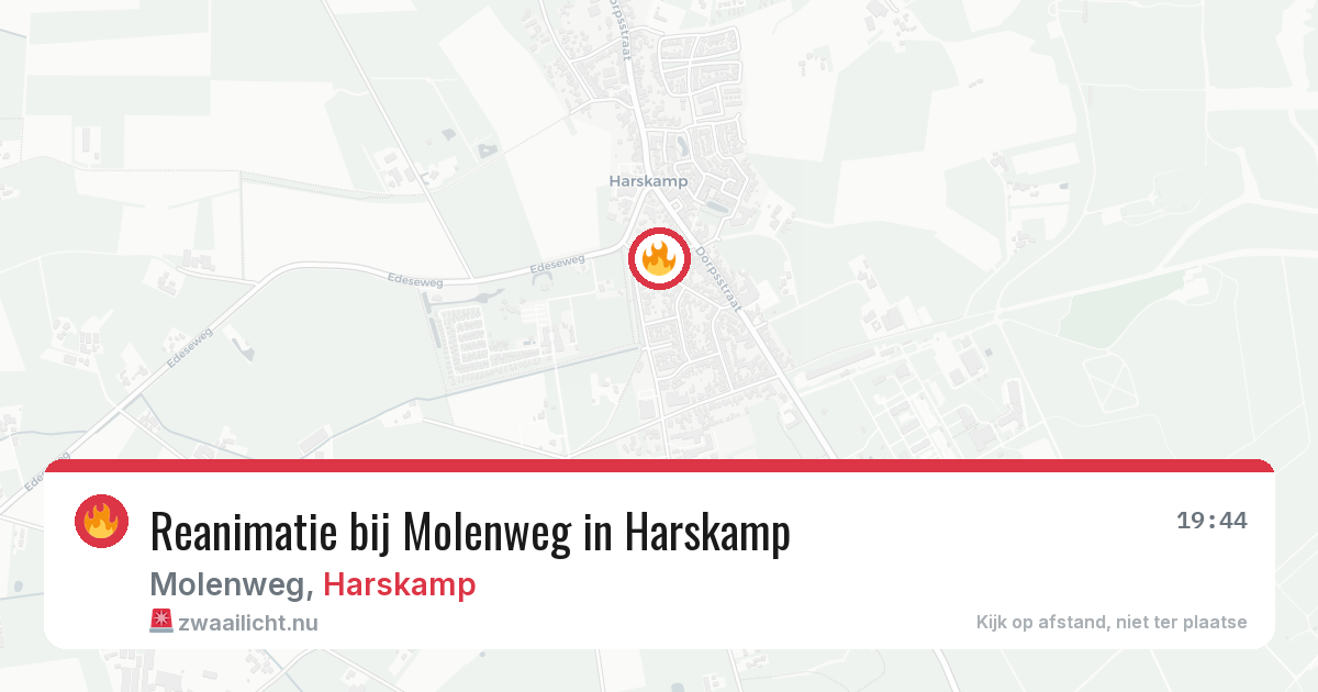 Reanimatie bij Molenweg in Harskamp — 11 jul 2026