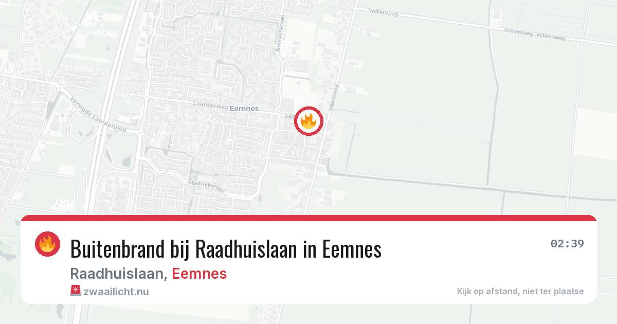 Buitenbrand bij Raadhuislaan in Eemnes — 8 jul 2026