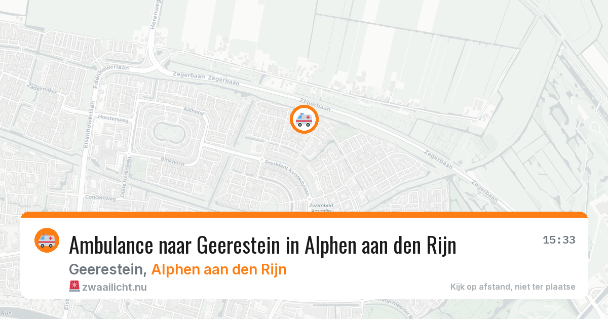 Ambulance naar Geerestein in Alphen aan den Rijn — 21 jul 2026