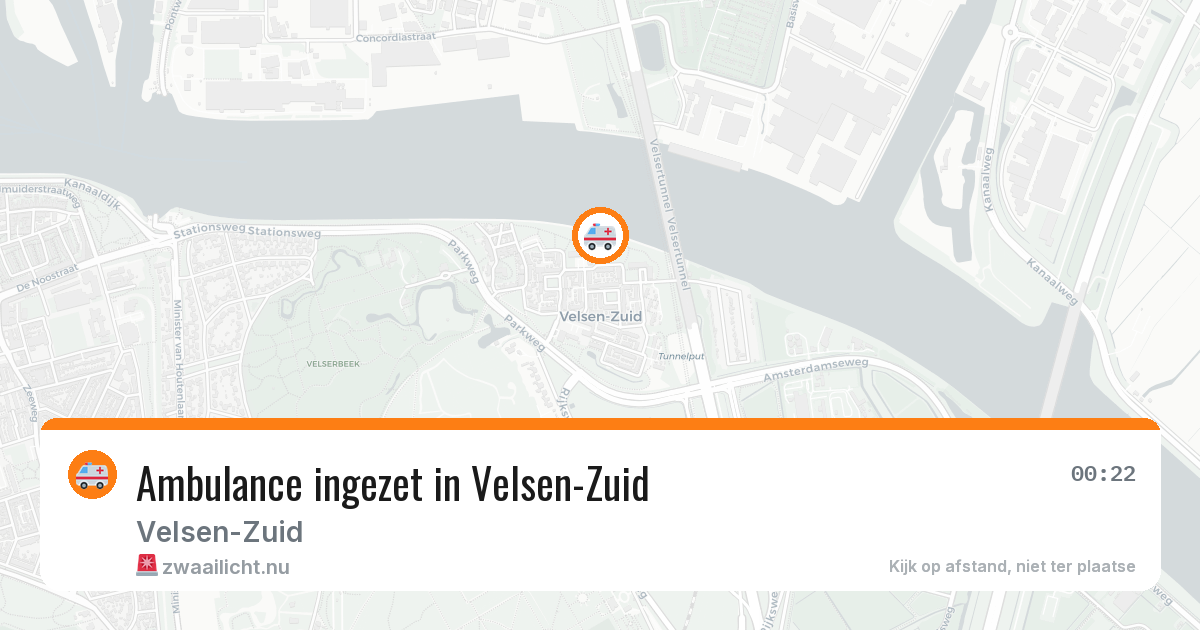 Ambulance ingezet in Velsen-Zuid — 19 jul 2026