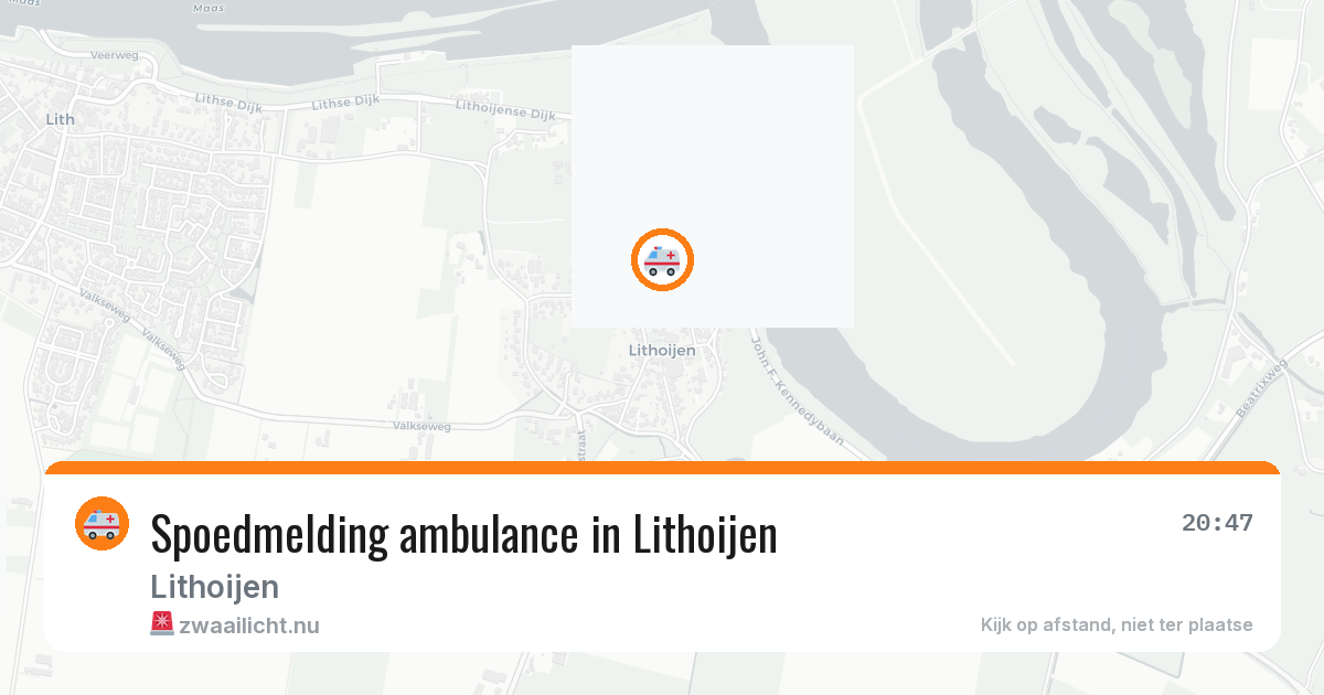 Spoedmelding ambulance in Lithoijen — 19 apr 2026