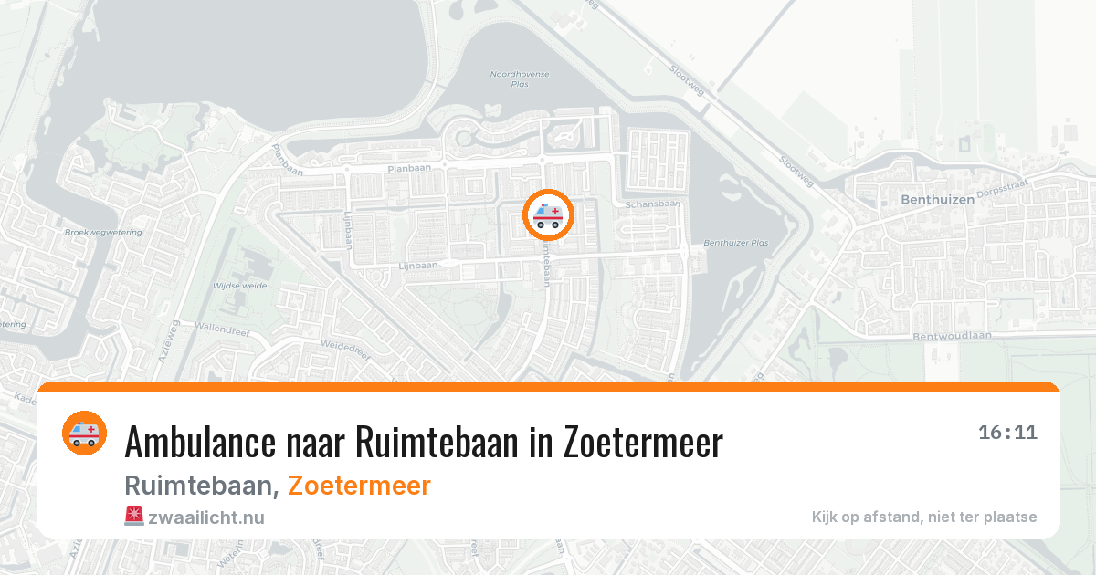 Ambulance naar Ruimtebaan in Zoetermeer — 12 mei 2026