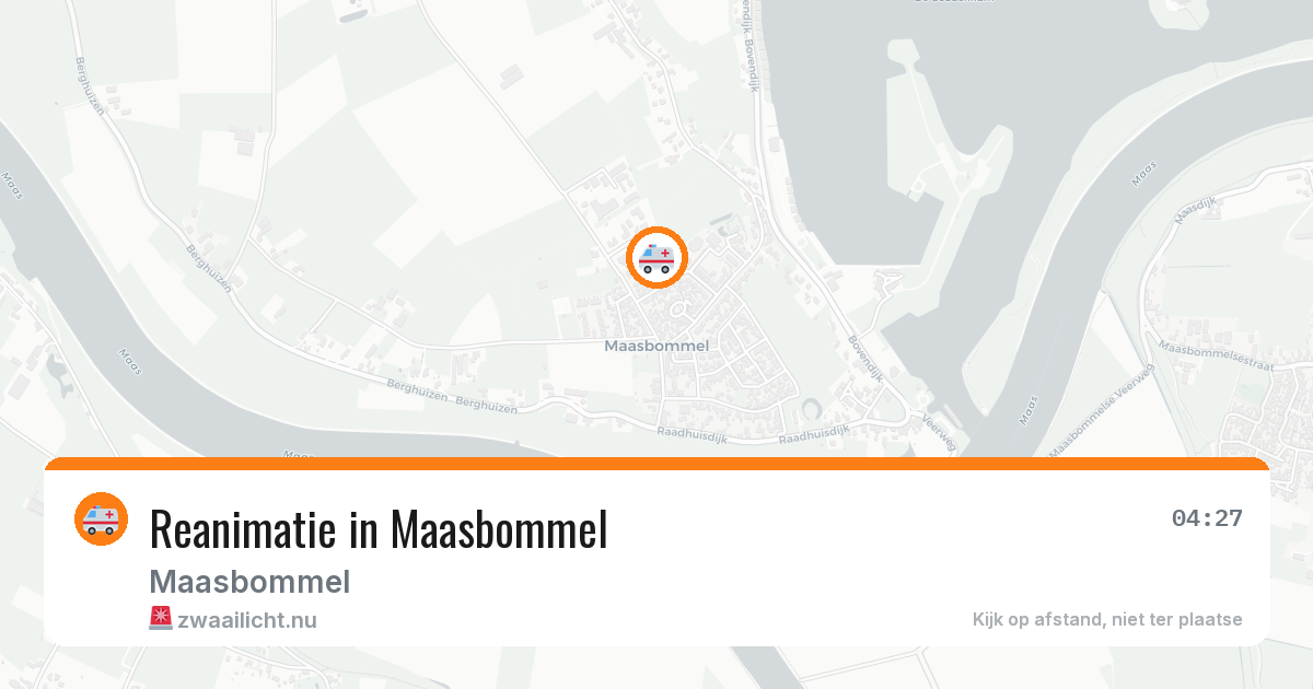 Reanimatie in Maasbommel — 8 apr 2026