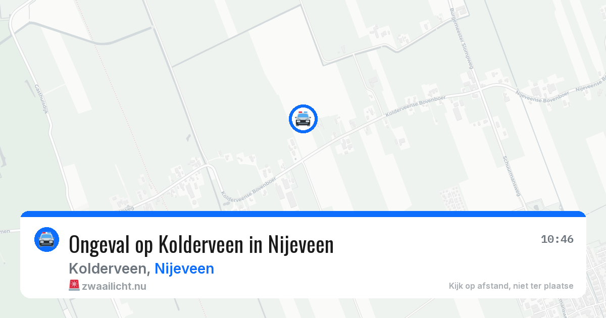 Ongeval op Kolderveen in Nijeveen — 30 mei 2026