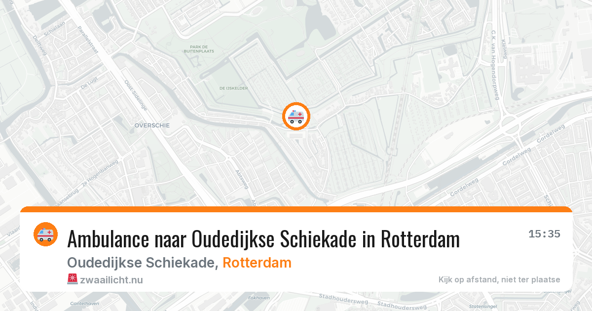 Ambulance naar Oudedijkse Schiekade in Rotterdam — 17 jul 2026