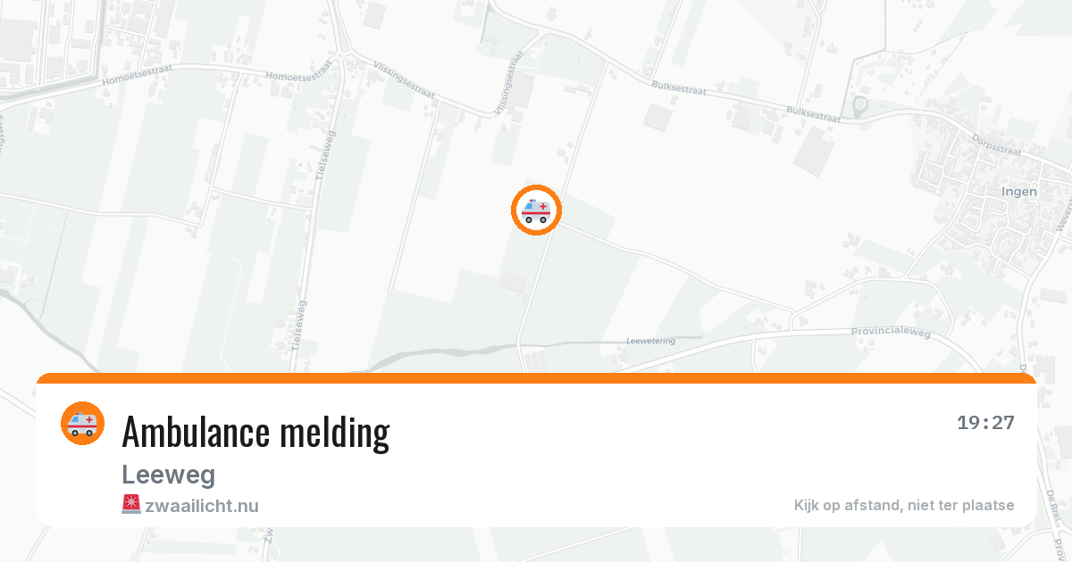 Ambulance melding — 23 jul 2026