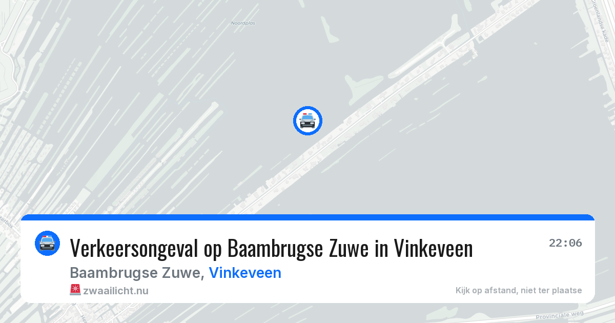 Verkeersongeval op Baambrugse Zuwe in Vinkeveen — 17 jan 2026