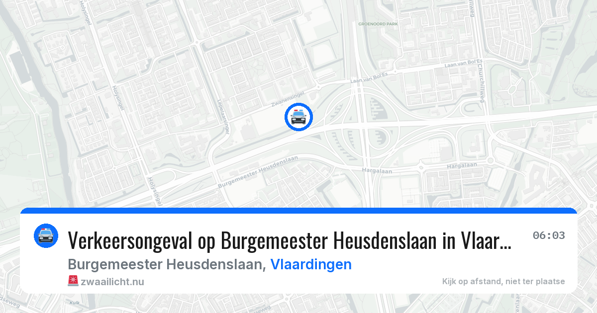 Verkeersongeval op Burgemeester Heusdenslaan in Vlaardingen — 13 mei 2026