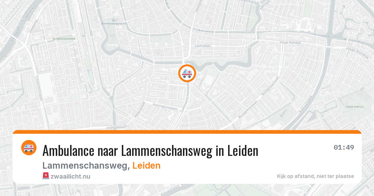 Ambulance naar Lammenschansweg in Leiden — 4 jun 2026