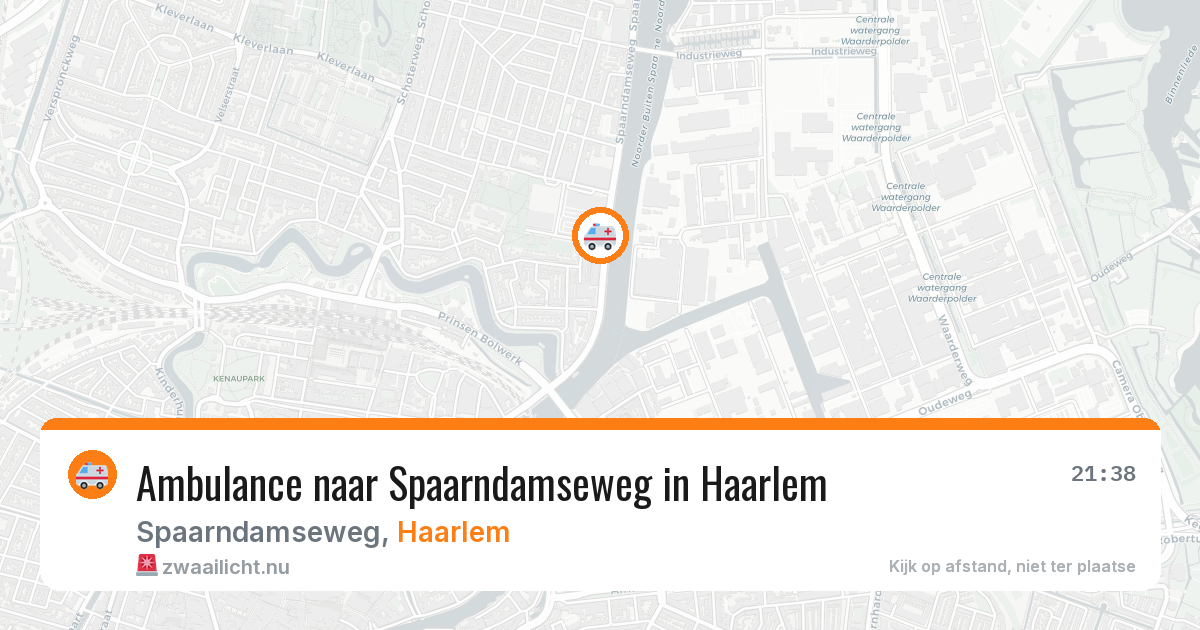 Ambulance naar Spaarndamseweg in Haarlem — 14 jul 2026