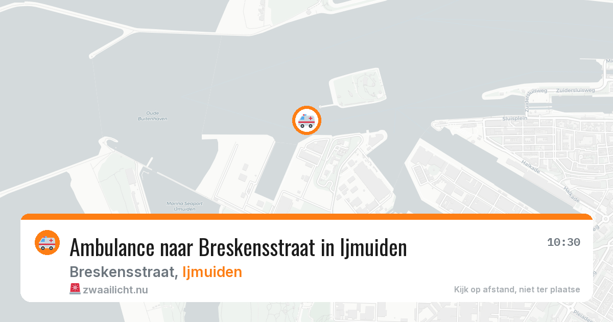 Ambulance naar Breskensstraat in Ijmuiden — 27 mei 2026
