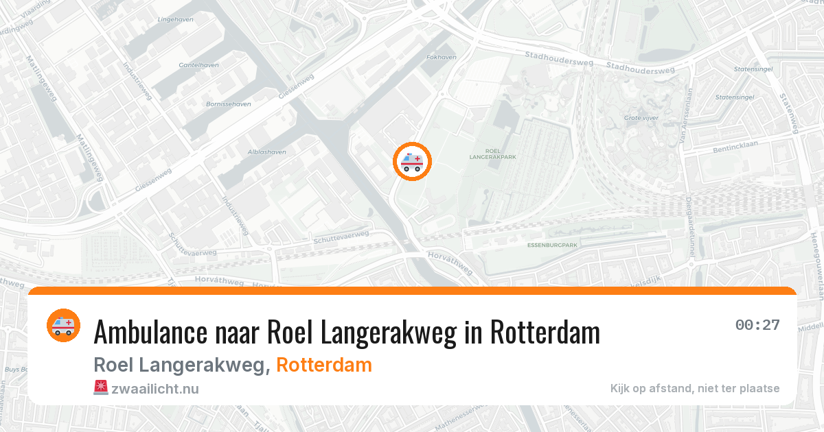 Ambulance naar Roel Langerakweg in Rotterdam — 30 mei 2026