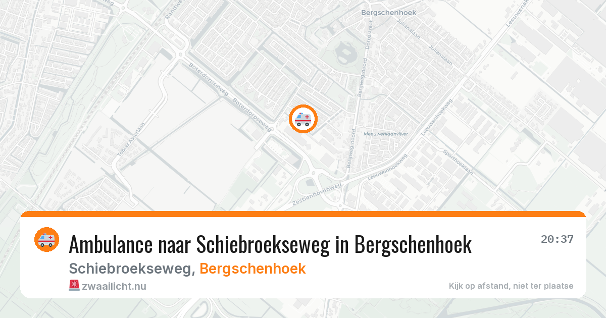 Ambulance naar Schiebroekseweg in Bergschenhoek — 5 jun 2026