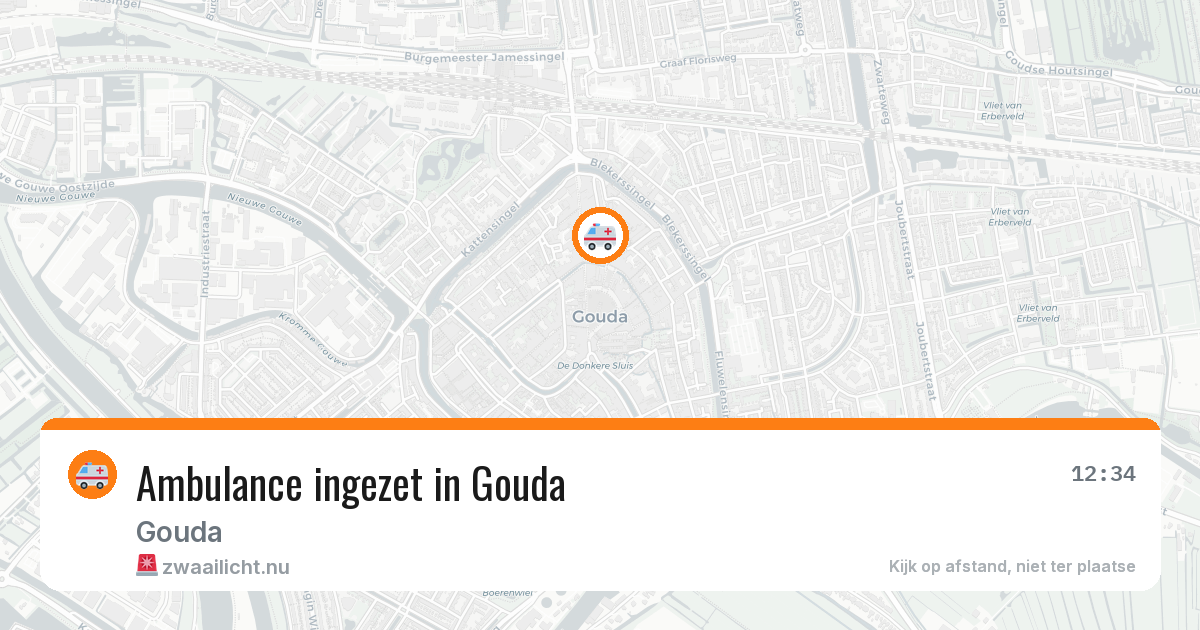 Ambulance ingezet in Gouda — 21 jul 2026