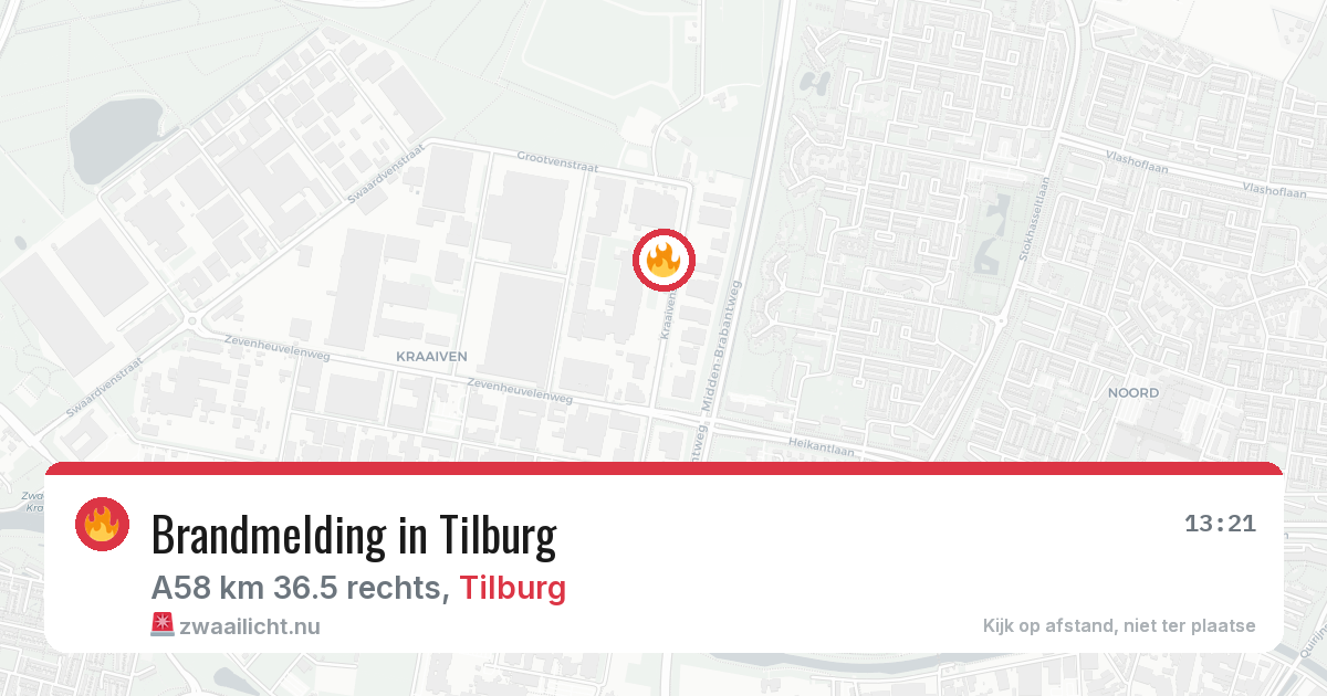 Brandmelding in Tilburg — 8 mei 2026