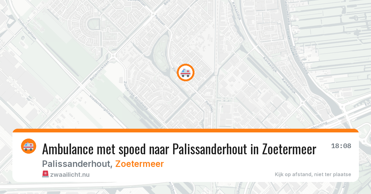 Ambulance met spoed naar Palissanderhout in Zoetermeer — 16 jan 2026