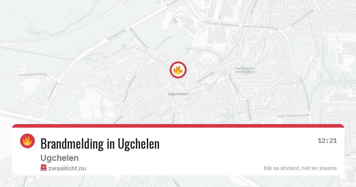 Brandmelding in Ugchelen — 20 mrt 2026