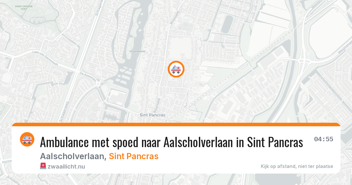 Ambulance met spoed naar Aalscholverlaan in Sint Pancras — 13 jul 2026