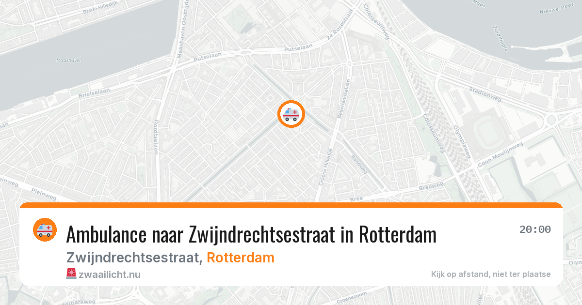 Ambulance naar Zwijndrechtsestraat in Rotterdam — 9 mei 2026