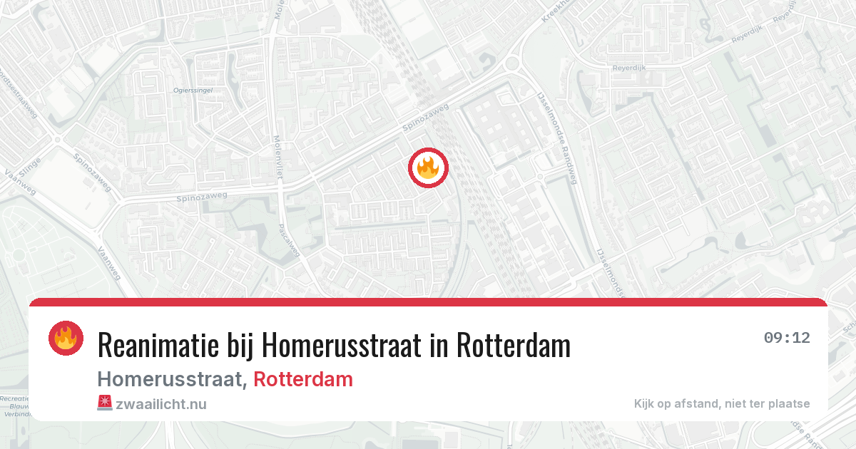 Reanimatie bij Homerusstraat in Rotterdam — 20 mei 2026