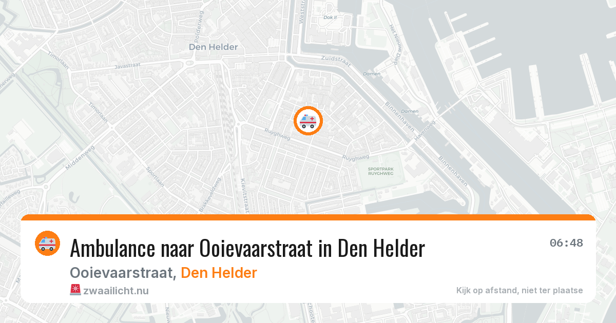 Ambulance naar Ooievaarstraat in Den Helder — 22 mei 2026