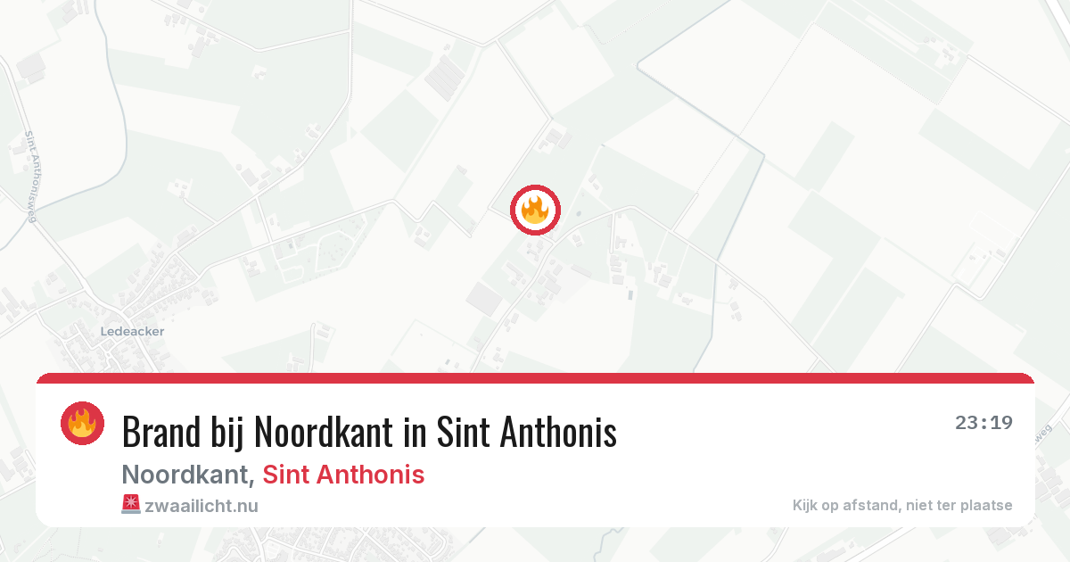 Brand bij Noordkant in Sint Anthonis — 24 jun 2026