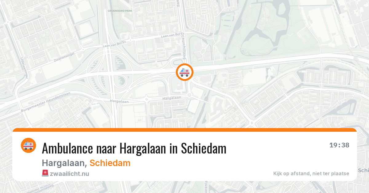Ambulance naar Hargalaan in Schiedam — 14 jul 2026