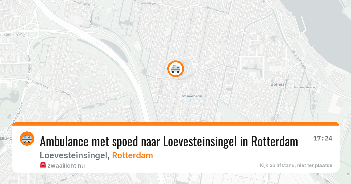 Ambulance met spoed naar Loevesteinsingel in Rotterdam — 4 jun 2026