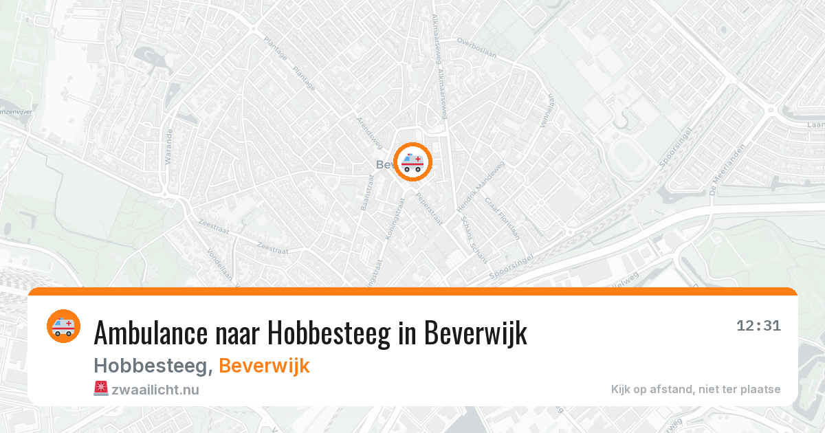 Ambulance naar Hobbesteeg in Beverwijk — 15 jul 2026