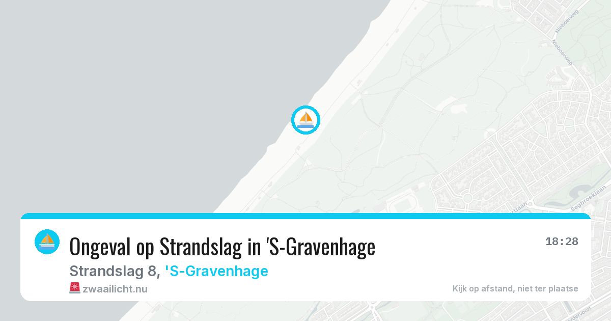 Ongeval op Strandslag in 'S-Gravenhage — 14 jul 2026