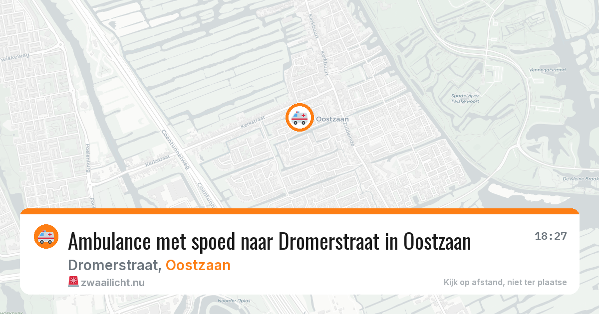Ambulance met spoed naar Dromerstraat in Oostzaan — 12 jul 2026