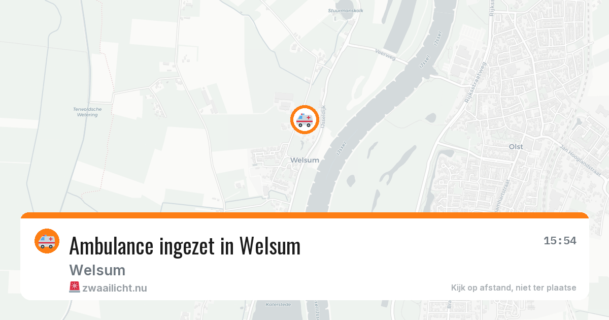 Ambulance ingezet in Welsum — 21 jun 2026