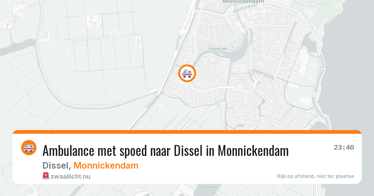Ambulance met spoed naar Dissel in Monnickendam — 12 jul 2026