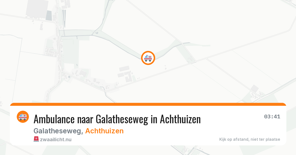 Ambulance naar Galatheseweg in Achthuizen — 19 mei 2026