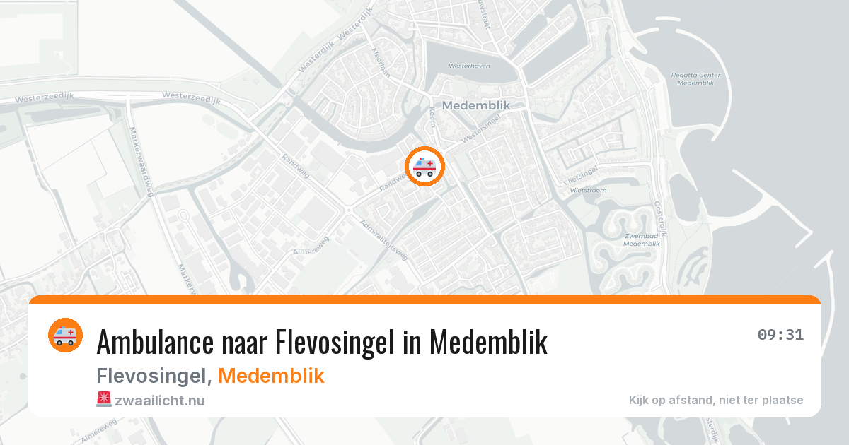 Ambulance naar Flevosingel in Medemblik — 7 jul 2026
