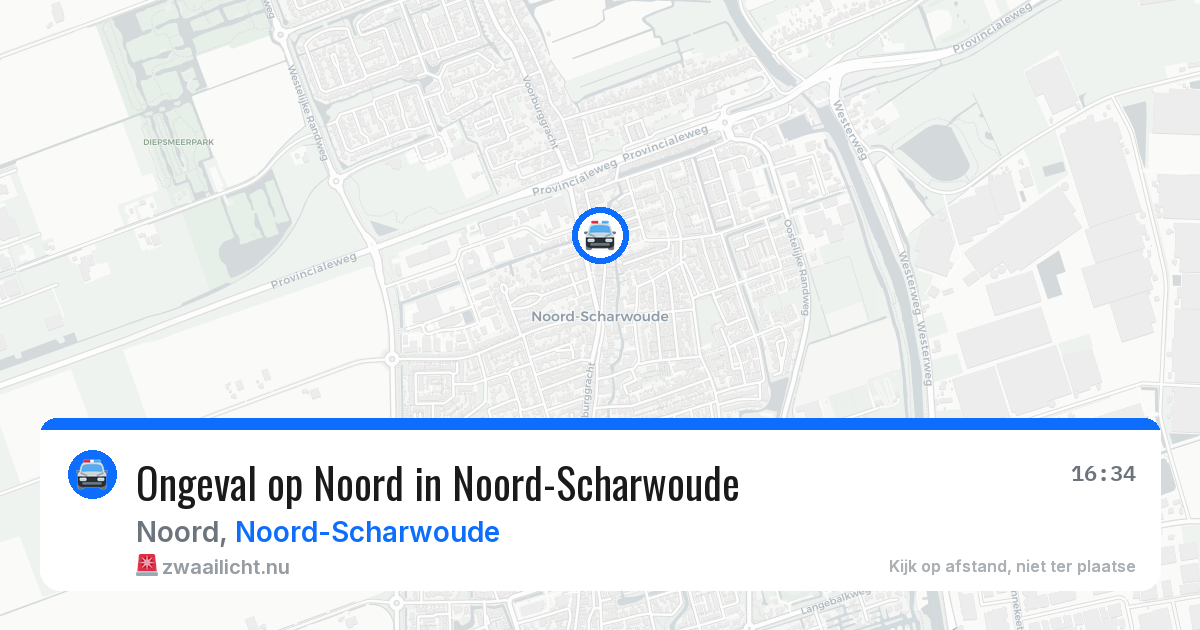Ongeval op Noord in Noord-Scharwoude — 4 apr 2026