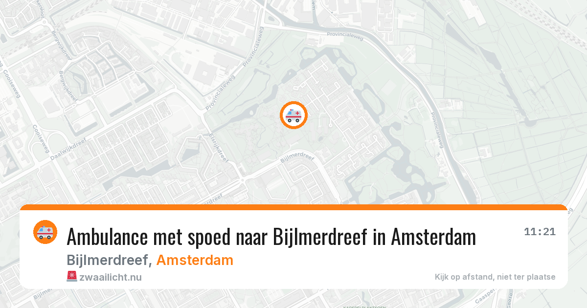 Ambulance met spoed naar Bijlmerdreef in Amsterdam — 2 jun 2026