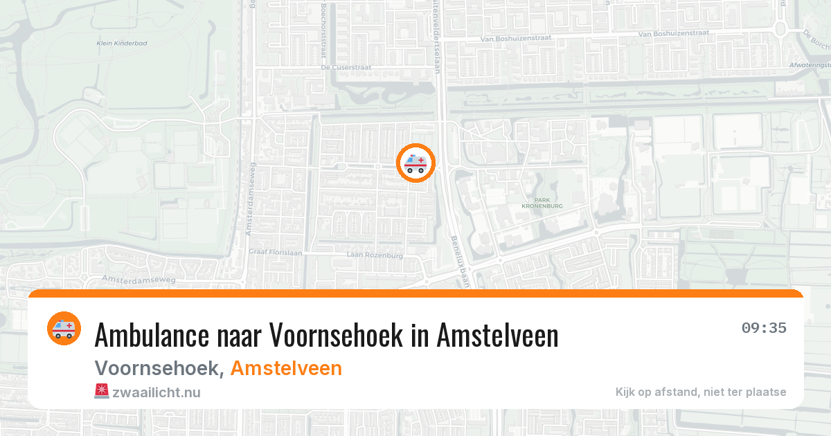 Ambulance naar Voornsehoek in Amstelveen — 19 mrt 2026