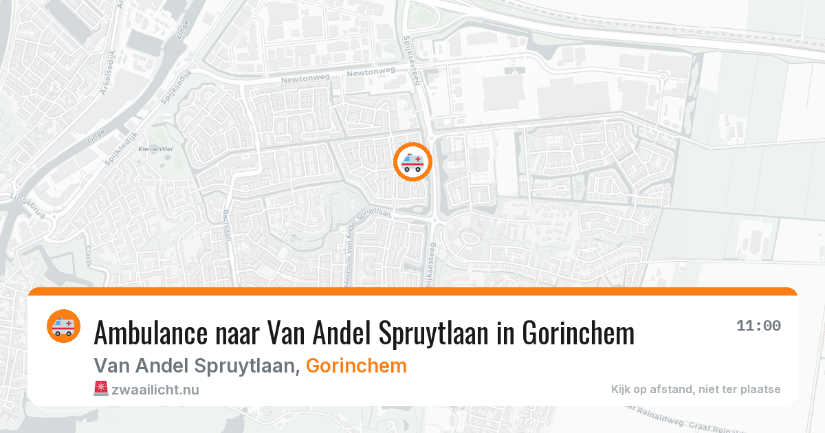 Ambulance naar Van Andel Spruytlaan in Gorinchem — 23 mei 2026