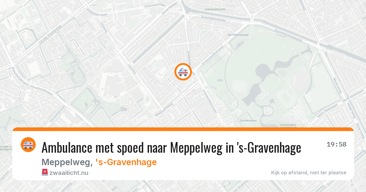 Ambulance met spoed naar Meppelweg in 's-Gravenhage — 16 jul 2026