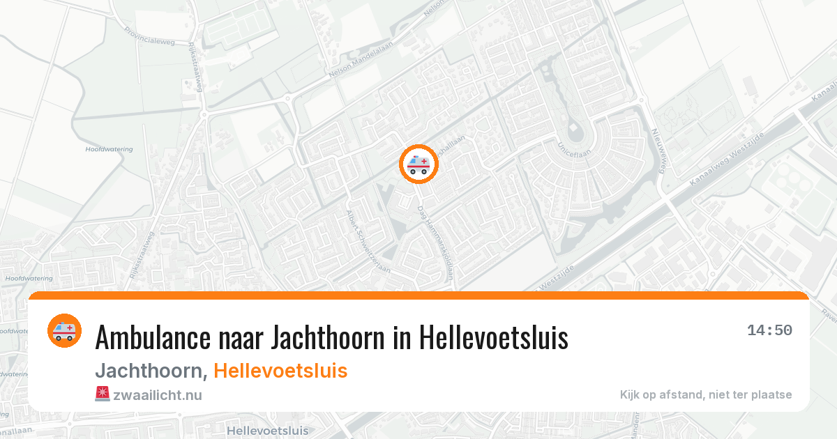 Ambulance naar Jachthoorn in Hellevoetsluis — 24 jul 2026