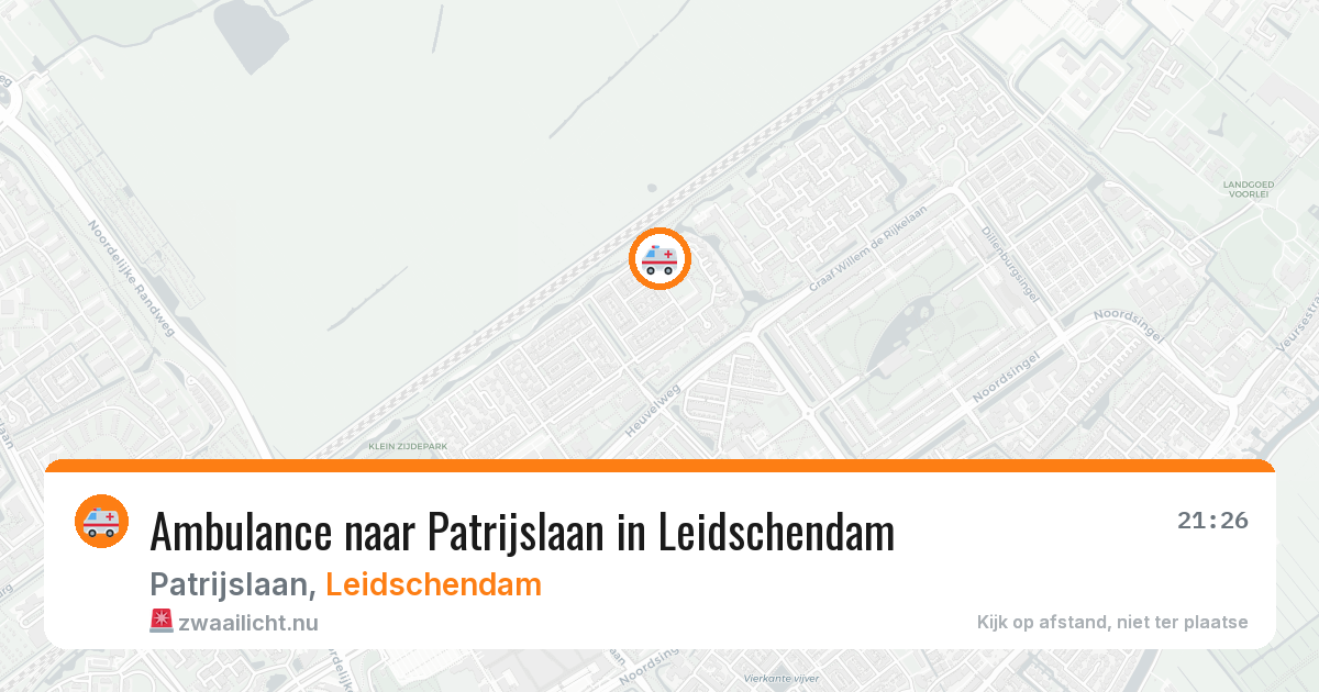 Ambulance naar Patrijslaan in Leidschendam — 16 jul 2026